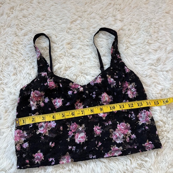 Free People Black and Pink Floral Bandeau - Picture 9 of 10
